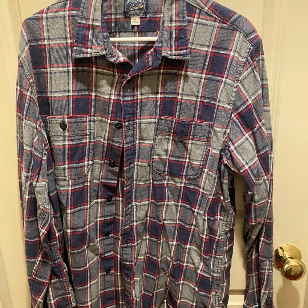 Plaid button down